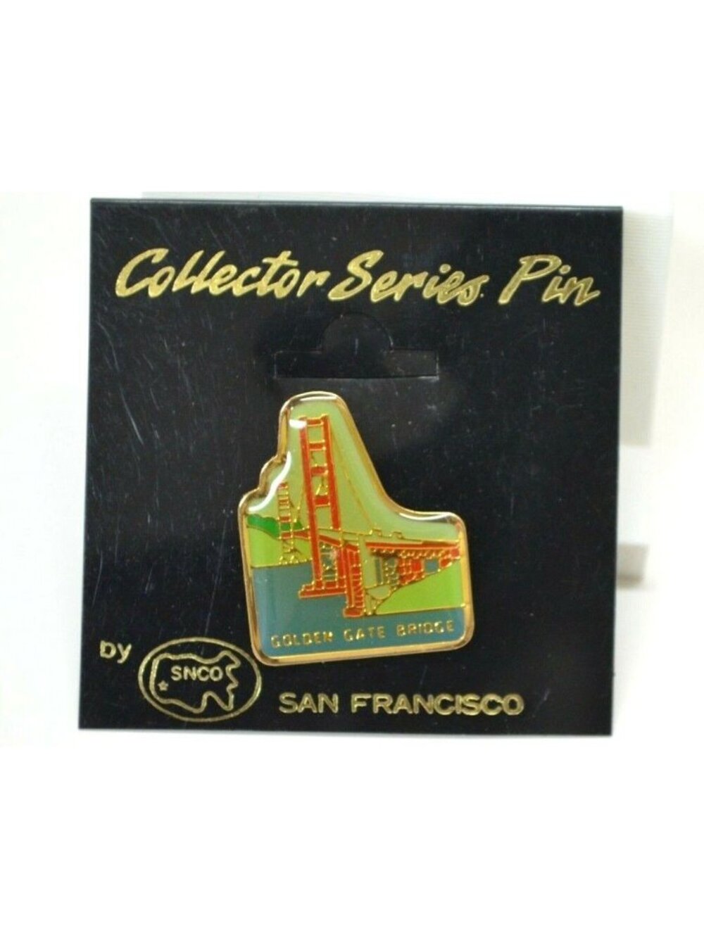 Golden Gate San Francisco Pin SNCO Collector Series Lapel Hat Bag Vintage NOS